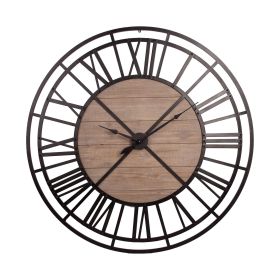 Black Metal Skeleton Wall Clock