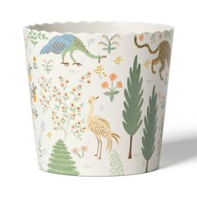 Indoor Planter: Ceramic Planter Pot, Glazed Finish, Round, Multicolor, 6.02" Width