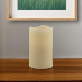 5 Inch Ivory Flameless Pillar Candle