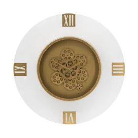 24 Inch Round Gold Acrylic Wall Clock