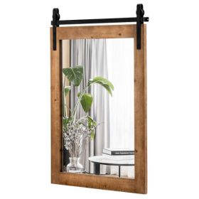 30 x 22 Inch White Wood Framed Wall Mirror