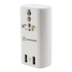 All-In1 Adptr W/Usb Wht