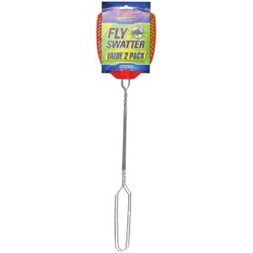 Wire Hndl Fly Swatter 2Pk