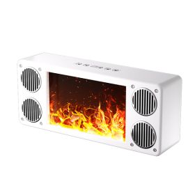 Fireplace Light Spkr Wht