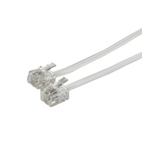 7Ft Mod Phone Cord Wht