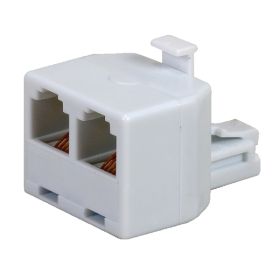 Duplex Mod Jack Wht