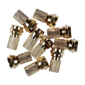 10Pk Gold Plt Twist Onrg