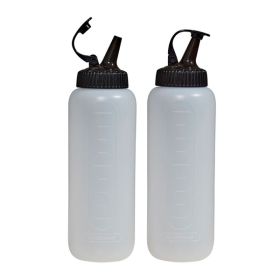 2Pc Squz Btls W/Blk Lids