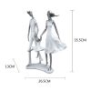 Nordic-Style Abstract Family Resin Sculpture