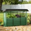 Green Elevated Garden Planter Box