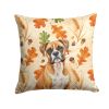 Boxer Heirloom Fall Throw Pillow Decorative Indoor Outdoor Accent Cushion for Couch, Bed or Patio, 18Hx18W