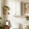 Wall mounted bathroom cabinet, bathroom cabinet, white
