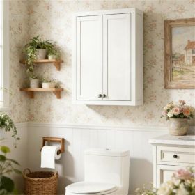 Wall mounted bathroom cabinet, bathroom cabinet, white