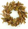 20 Inch Autumn Magnolia Leaf and Pomegranate Berry Decorative Wreath