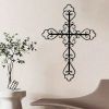 CIFbuy Metal Baked Paint Hollowed Cross Wall Art Christian Religious Home Decor (TikTok, temu pickup)