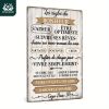 CIFbuy Vintage French Inspirational Quotes Metal Sign Rustic Wall Art For Home Farmhouse Cafe Decor (TikTok, temu pick-up service)