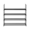 Gray Four Tier Shoe Storage Organizer Racks Set of 2
