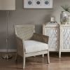 Diedra Cane Accent Chair with Reclaimed Natural Wood Finish
