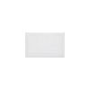 21 x 34 Inch White Reversible Tufted Cotton Bath Rug