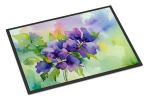 18 x 27 Inch New Jersey Violet Watercolor Doormat