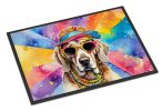 NEW Weimaraner Hippie Dawg Doormat Front Door Mat Indoor Outdoor Rugs for Entryway, Non Slip Washable Low Pile, 18H X 27W