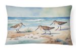 12 x 16 Inch Sandpipers Coastal Throw Pillow