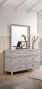 Gray Square Wall Mirror