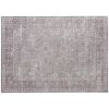 5 x 7 Foot Gray and Brown Traditional Floral Area Rug
