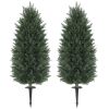 43 Inch Artificial Cypress Topiary Tree Set of 2