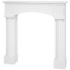 43 Inch White Freestanding Fireplace Mantel Surround