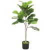 43 Inch Artificial Fiddle Leaf Fig Tree in Pot