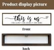 Home Signs Wall Decor, Vintage Wooden Wall Plaque, Farmhouse Home Decors for Table Shelf, Master Bedroom Decor, Living Room Decoration