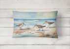 12 x 16 Inch Sandpipers Coastal Throw Pillow