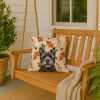 Black Cairn Terrier Heirloom Fall Throw Pillow Decorative Indoor Outdoor Accent Cushion for Couch, Bed or Patio, 18Hx18W