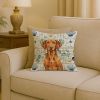 Vizsla Coastal Sea Glass Throw Pillow Decorative Indoor Outdoor Accent Cushion for Couch, Bed or Patio, 18Hx18W