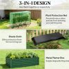 Green Elevated Garden Planter Box