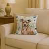 Brindle American Staffordshire Terrier Coastal Sea Glass Throw Pillow Decorative Indoor Outdoor Accent Cushion for Couch, Bed or Patio, 18Hx18W