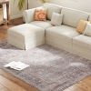 5 x 7 Foot Gray and Brown Traditional Floral Area Rug