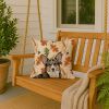 Brindle Cardigan Welsh Corgi Heirloom Fall Throw Pillow Decorative Indoor Outdoor Accent Cushion for Couch, Bed or Patio, 18Hx18W