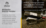 Minimalist Recycled Aluminum Wine Bottle Holder