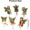 Miniature Winged Fairy Decorative Garden Figurine