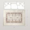 4 x 6 Foot Brown Boho Pattern Area Rug