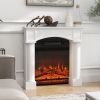 43 Inch White Freestanding Fireplace Mantel Surround