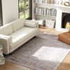 5 x 7 Foot Gray and Brown Traditional Floral Area Rug
