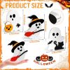ute Ghost Halloween Decorations Indoor, Wooden Tiered Tray Decor Table Sign Set of 3