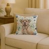 Isabella Dogue de Bordeaux Coastal Sea Glass Throw Pillow Decorative Indoor Outdoor Accent Cushion for Couch, Bed or Patio, 18Hx18W