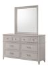 Gray Square Wall Mirror