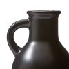 8 Inch Black Ceramic Jug Vase Set of 4