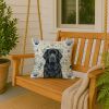 Black Newfoundland Coastal Sea Glass Throw Pillow Decorative Indoor Outdoor Accent Cushion for Couch, Bed or Patio, 18Hx18W