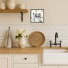 8 x 8 Inch Blue Merle Pomeranian Coffee Bar Framed Metal Wall Art